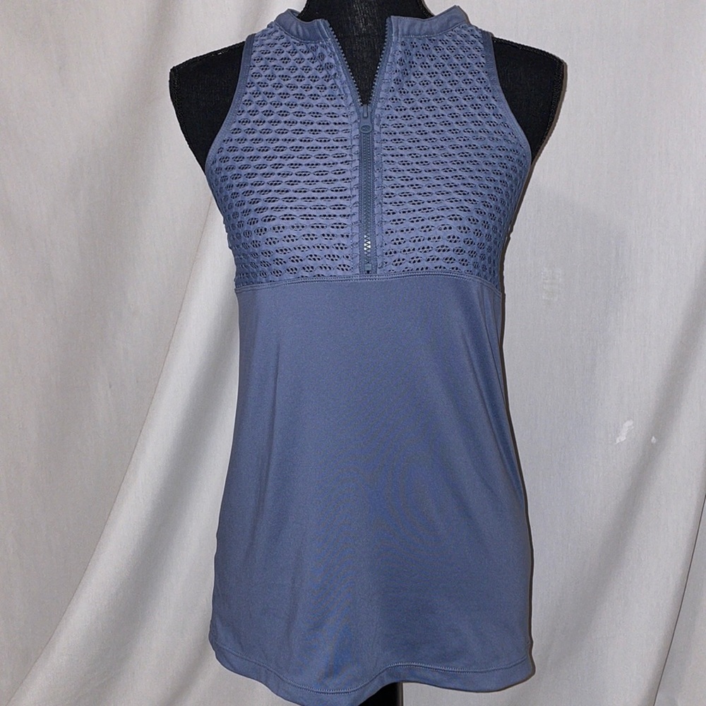 NWOT Lorna Jane spandex workout tank with zipper front